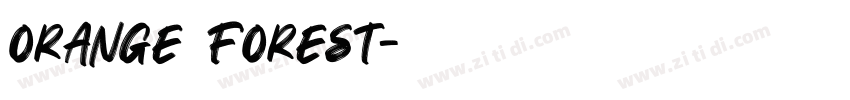orange forest字体转换